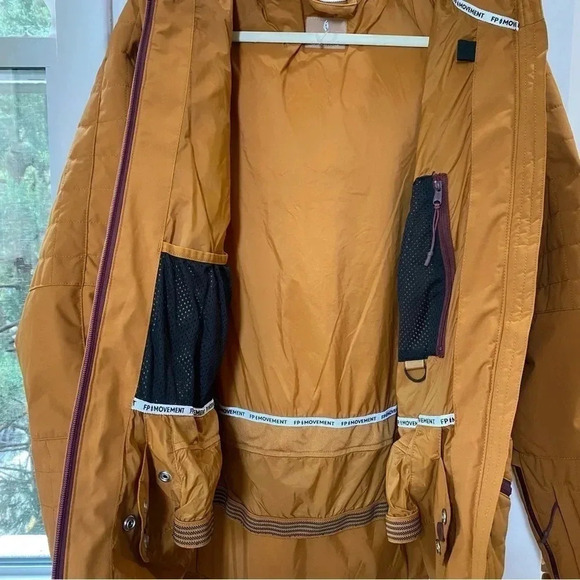 NWT Free People All Prepped Ski Jacket Coat Puffer FP Movement Brown - Picture 12 of 16